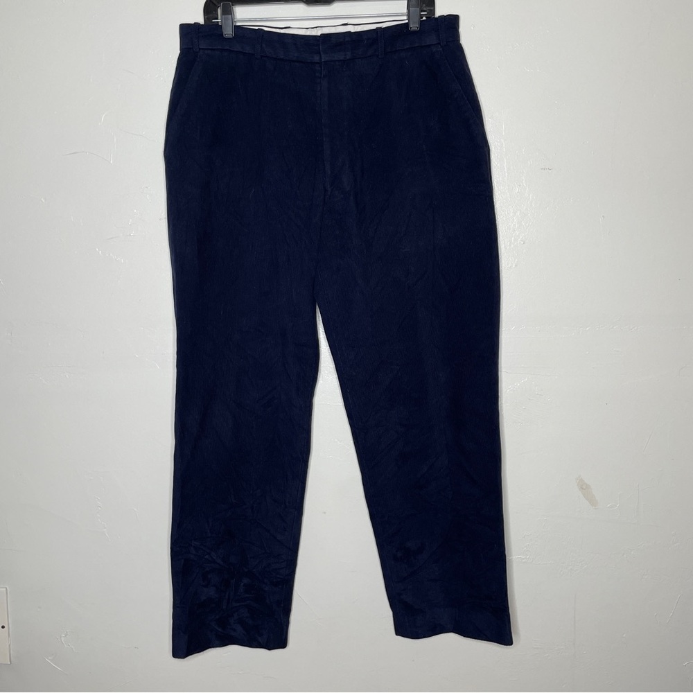 VINTAGE ARNOLD PALMER NAVY BLUE CORDUROY PANTS SZ 36x29